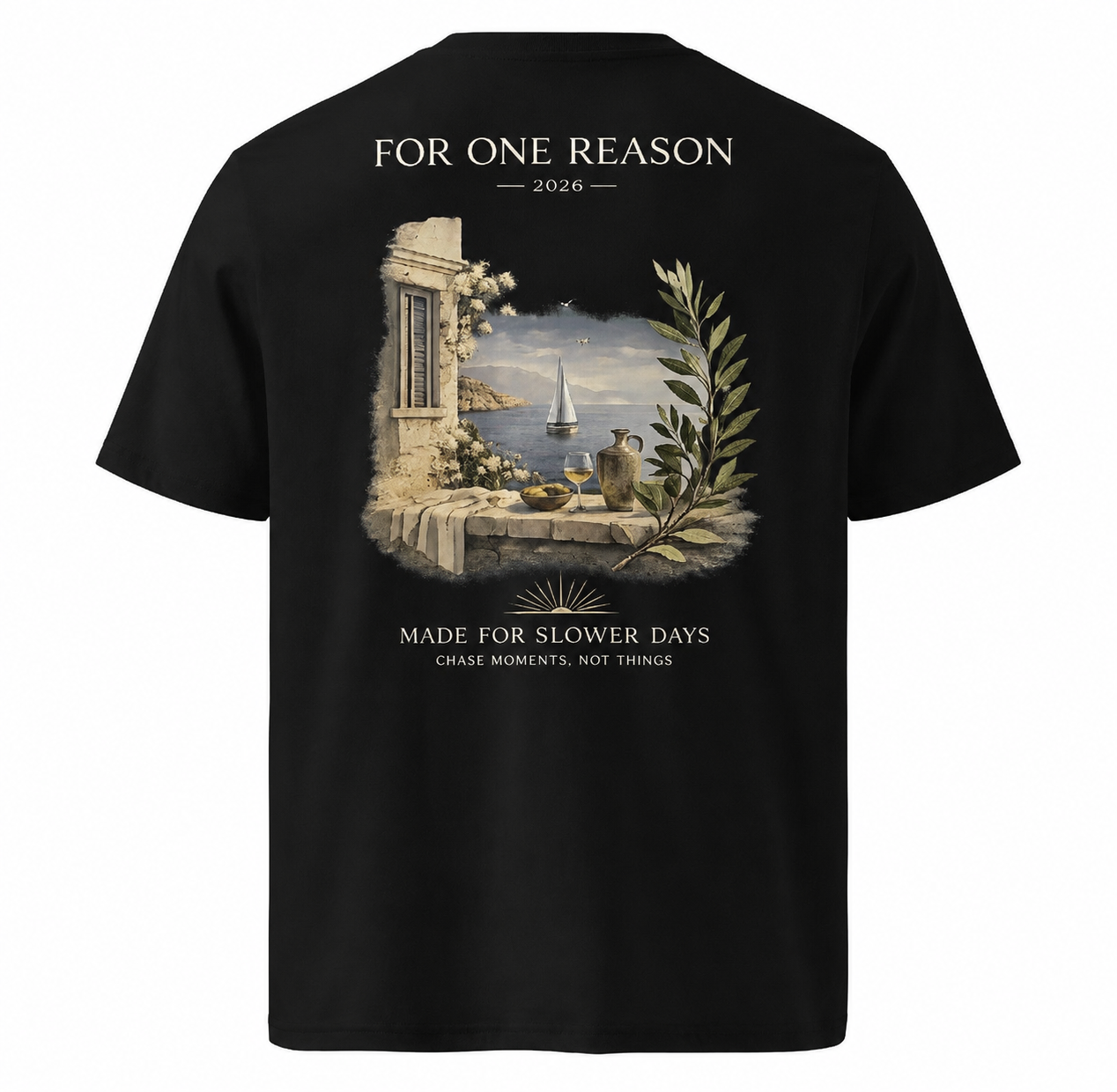 MADE FOR SLOWER DAYS CHASE MOMENTS NOT THINGS - Unisex Cotton T-Shirt