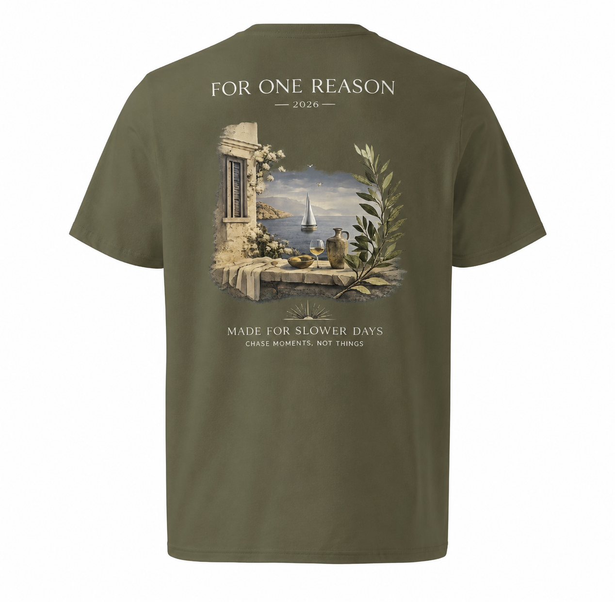 MADE FOR SLOWER DAYS CHASE MOMENTS NOT THINGS - Unisex Cotton T-Shirt